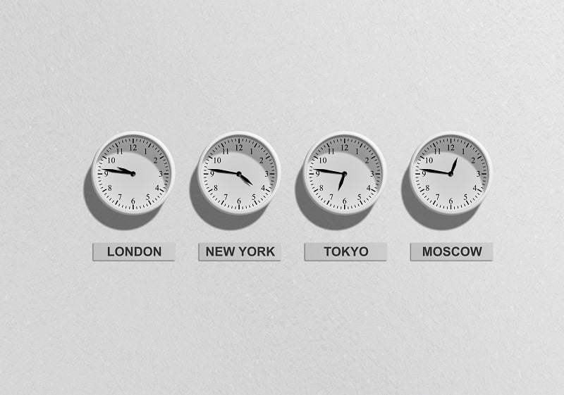 Business time clock clocks